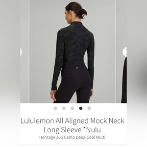 Lululemon all aligned mock neck